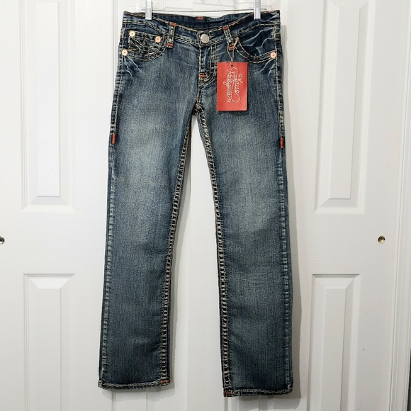 True Religion Billy Super T Low Rise Jeans NWT Size 31